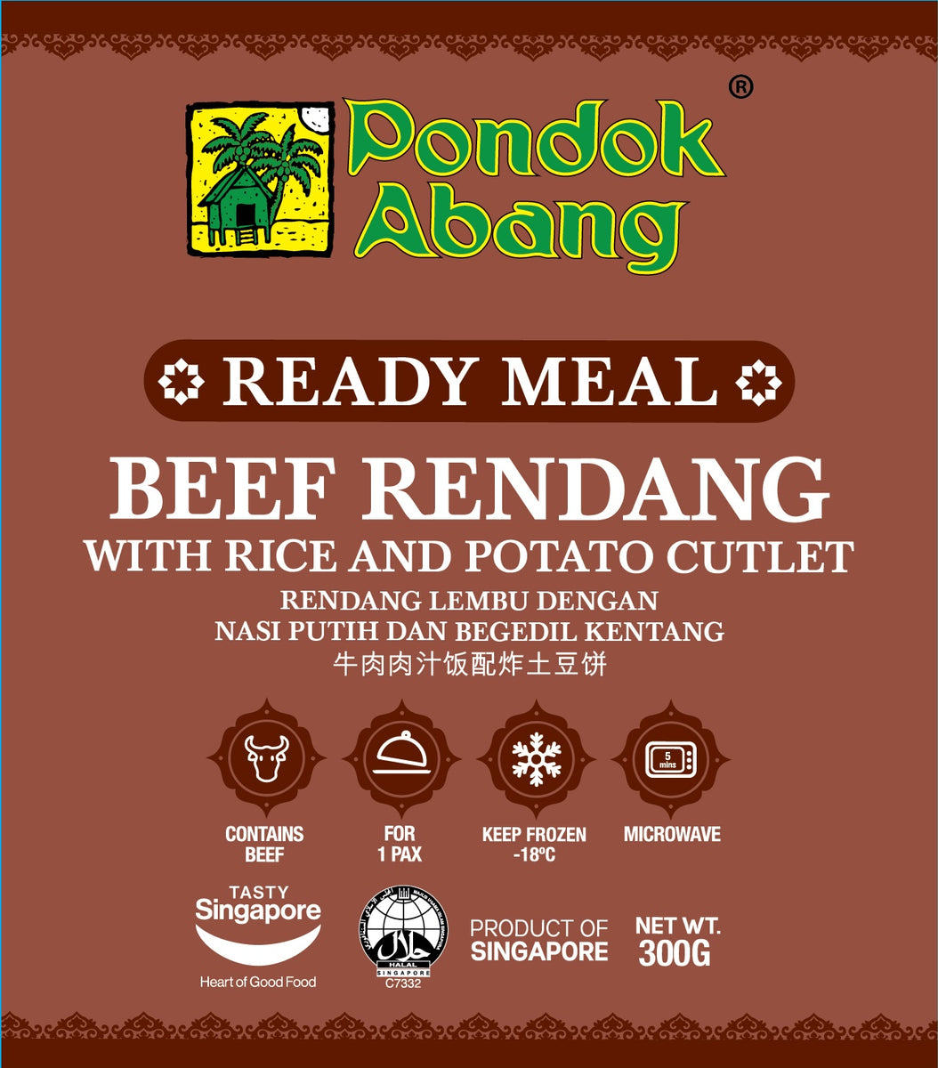 Ready Meal - Beef Rendang with Rice and Potato Cutlet – Pondok Abang