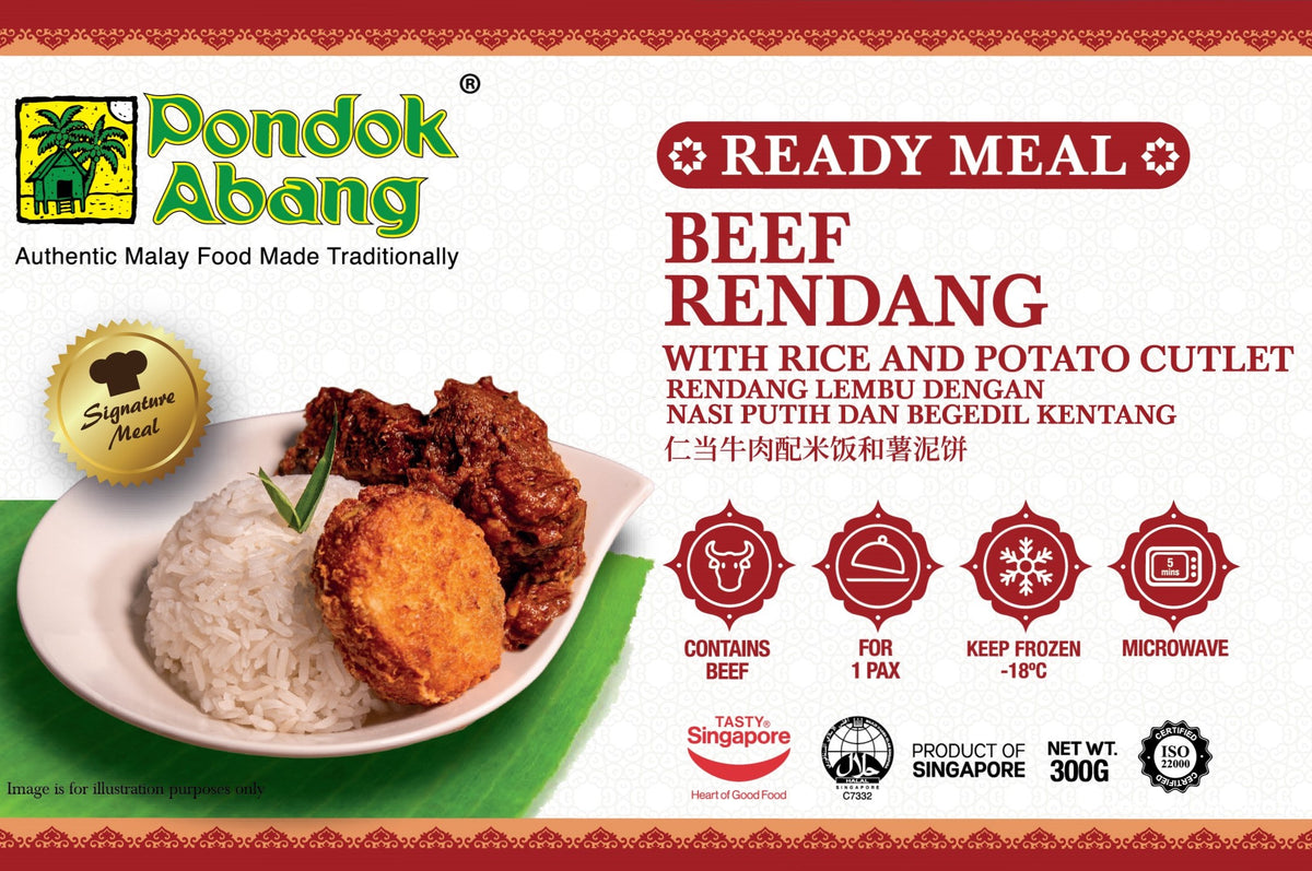 Ready Meal - Beef Rendang with Rice and Potato Cutlet – Pondok Abang